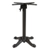 ICARE - Set no. 1: folding bistro table 70x70cm in white marbled ceramic