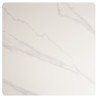 ICARE - Ensemble n°2: table bistrot 70x70cm en céramique marbré blanc