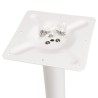 ICARE - Set no. 3: bistro table 70x70cm in white marbled ceramic