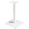 ICARE - Set nr. 3: bistrotafel 70x70cm van keramiek wit gemarmerd