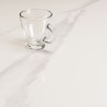ICARE - Set no. 3: bistro table 70x70cm in white marbled ceramic