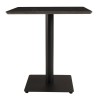 ICARE - Set no. 2: bistro table 70x70cm in black marbled ceramic