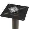 ICARE - Set no. 2: bistro table 70x70cm in black marbled ceramic