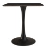 Table bistrot en céramique marbré noir | Meubles Macabane