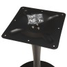 ICARE - Set nr. 3: bistrotafel 70x70cm van keramiek zwart gemarmerd