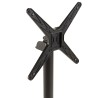 ICARE - Set Nr. 1: Bistrotisch 70x70cm klappbar aus Keramik schwarz marmoriert