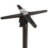 ICARE - Set no. 1: folding bistro table 70x70cm in black marbled ceramic