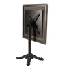 Table bistrot 70x70cm pliable en céramique marbré noir | Macabane