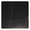 Table bistrot 70x70cm pliable en céramique marbré noir | Macabane