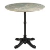 ICARE - Set no. 2: bistro table D70cm in green marbled ceramic