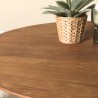 Table à manger ronde en bois de teck recyclé D100cm | Macabane
