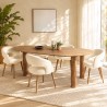 Table à manger 260x120cm en bois de teck recyclé | Macabane