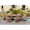 FUN Garden Table for 8/10 People - Extendable Oval 180/240*100 cm - Teak Wood