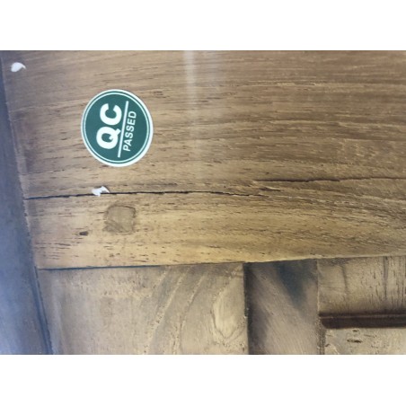 Bureau 5 tiroirs bois teck massif | SECONDE VIE