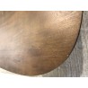 Quadratischer Couchtisch aus Mangoholz mit elfenbeinfarbenem Fuß | Macabane Möbel