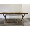 Table à manger pliante en bambou 140x70cm | Meubles Macabane