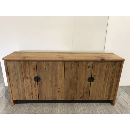 SANDY - Sideboard with 4 Doors Recycled Pine Wood | Functional and Elegant Storage Solution