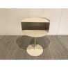 Table d'appoint ronde en acier beige D35cm | Seconde Main
