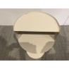 Table d'appoint ronde en acier beige D35cm | Seconde Main