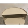 Table d'appoint ronde en acier beige D35cm | Collection Agathe