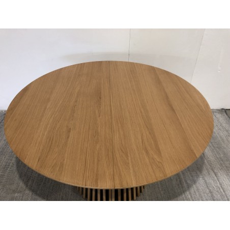 SECOND-HAND - Round extendable dining table L120/160/200