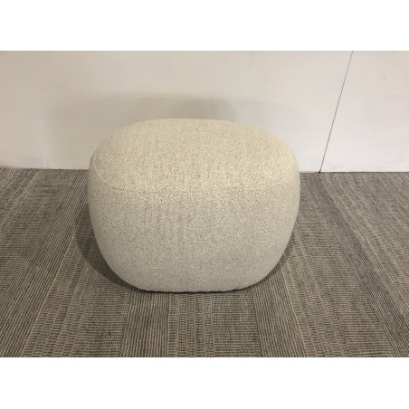 Designer pouffe no. 2 in beige small terry cloth | Leopold Collection