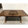 Table de jardin - Bois teck huilé - 180/240x100cm | MAEVA Seconde main