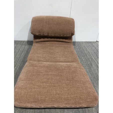 SECONDE MAIN - Chauffeuse 1 place multi-position en tissu couleur vieux rose