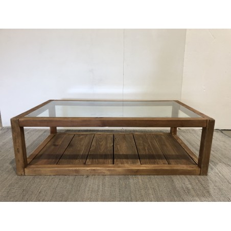 Couchtisch SANDY aus recyceltem Kiefernholz