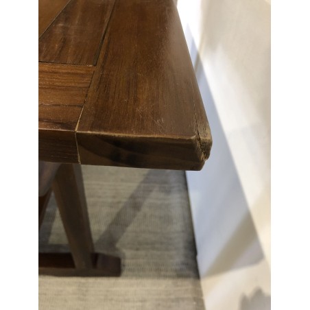 SECONDE MAIN - Table de jardin 4/6 pers. Rect. Ext. 120/180cm bois Teck huilé