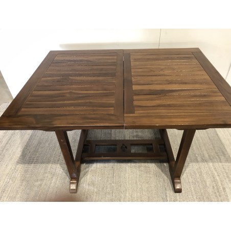MAEVA Garden Table for 4/6 People - Teak Wood - Extendable 120/180 x 90 cm