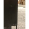 MAXENCE TV Stand with 2 Doors and 1 Drawer - Recycled Teak Wood and Anthracite Grey Metal Legs