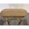 Console ovale 80x30cm en bois | Macabane seconde main
