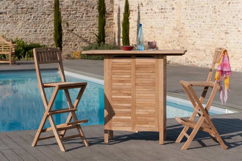 Bar de jardin en bois de teck - Meubles de jardin de qualité Bar de jardin en bois de teck - Meubles de jardin de qualité