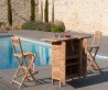 FUN Teak Wood Garden Bar - Premium Solid Teak Outdoor Furniture