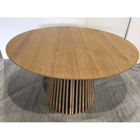SECONDE MAIN - Table à manger ronde extensible L120/160/200