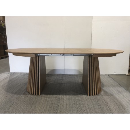 SECOND-HAND - Round extendable dining table L120/160/200