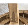 Seconde Main | Table basse jardin ronde en teck recyclé