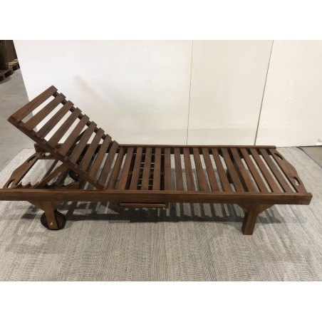 Bain de soleil en bois Teck huilé - Seconde Main