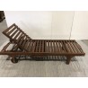 Oiled teak sun lounger - Second-hand