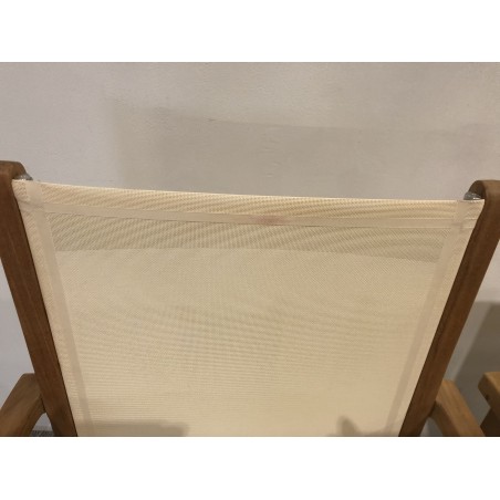 Ensemble de 2 fauteuils de jardin en bois teck - SECONDE MAIN