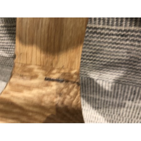 Table basse ronde D80 décor et chêne naturel - Seconde Main