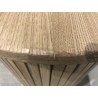 Oval sideboard, 80 x 33 cm, natural-coloured wood | Macabane Furniture