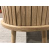 Oval sideboard, 80 x 33 cm, natural-coloured wood | Macabane Furniture