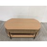 Table basse bois 2 tiroirs style rétro pin | Seconde Main