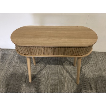 Console ovale 80x30cm en bois | Macabane seconde main