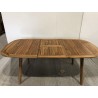 Table de jardin extensible en acacia huilé 150/200x100cm - Seconde main