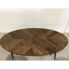 Table basse ovale KIARA 135x70cm - Seconde Main