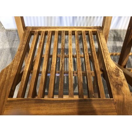 SECONDE MAIN - Lot de 2 chaises en teck huilé