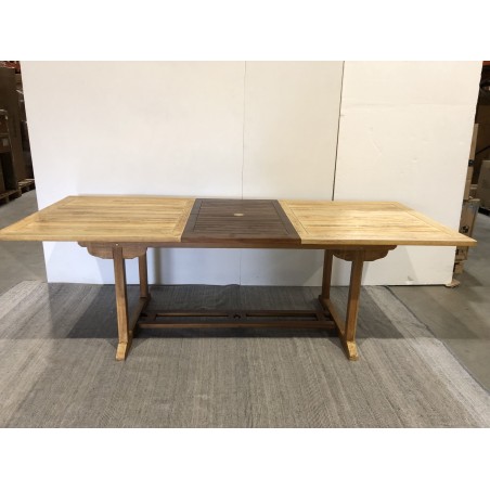 MAEVA Garden Table - Rectangular Teak Wood - 180/240 x 100 cm